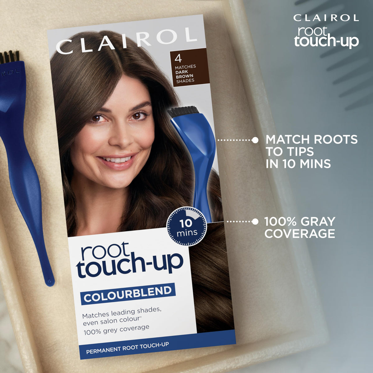 Clairol Nice n Easy Root Touch Up Med Brown 5