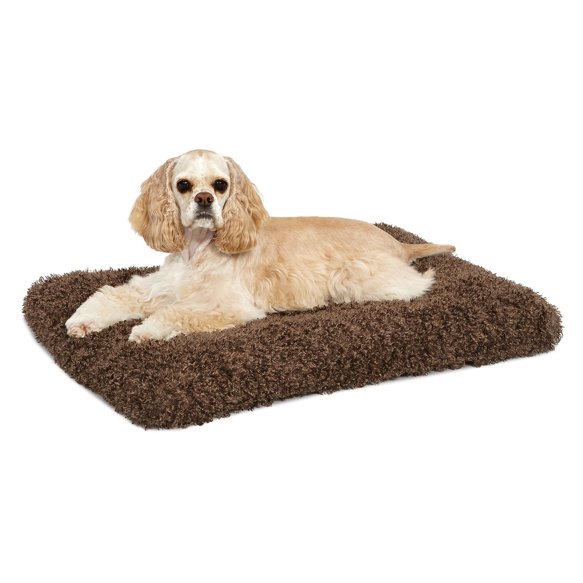 MidWest Homes for Pets Medium QuietTime Deluxe Coco Chic Pet Bed, Ultra-Soft & Overstuffed, Machine Washable, Fits 30-inch Crate