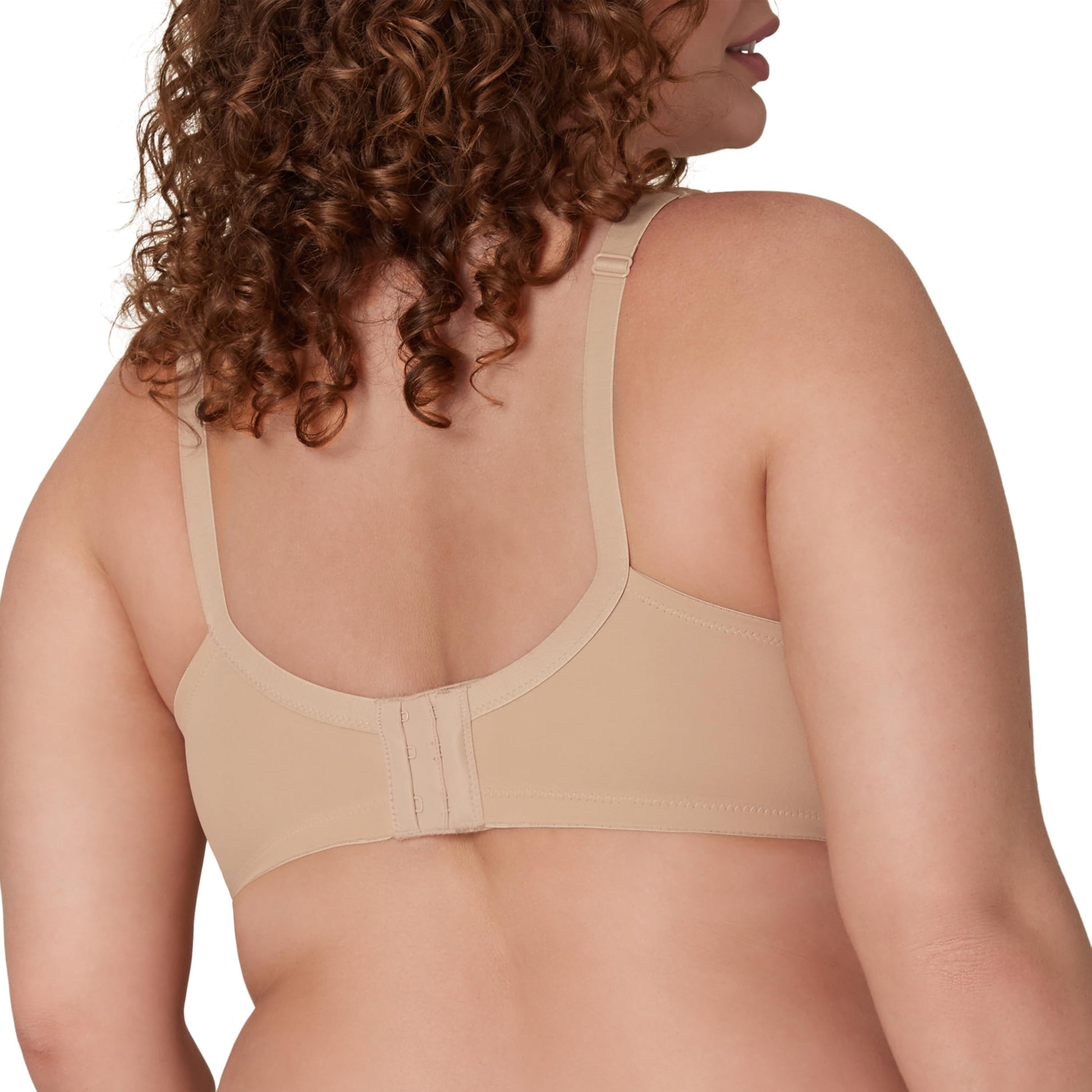 Playtex Secrets Balconette Bra, Full-Coverage Wireless T-Shirt Bra, Balconette Wirefree Full-Figure T-Shirt Bra, Taupe, 38DDD