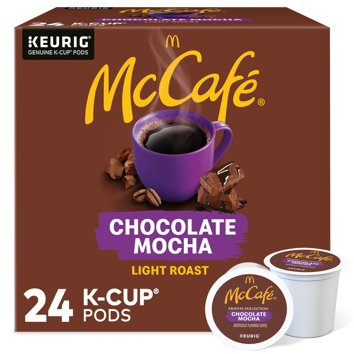 McCafé Mocha Collection Chocolate Mocha Light Roast K-Cup Coffee Pods (24 Pods)