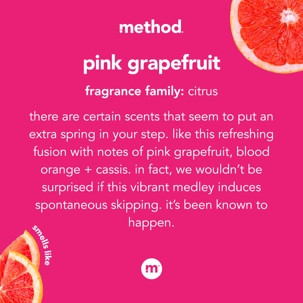 Method Pink Grapefruit Variety Pack Includes Dish Soap Hand Soap and All Purpose Cleaner, 3 Ct.