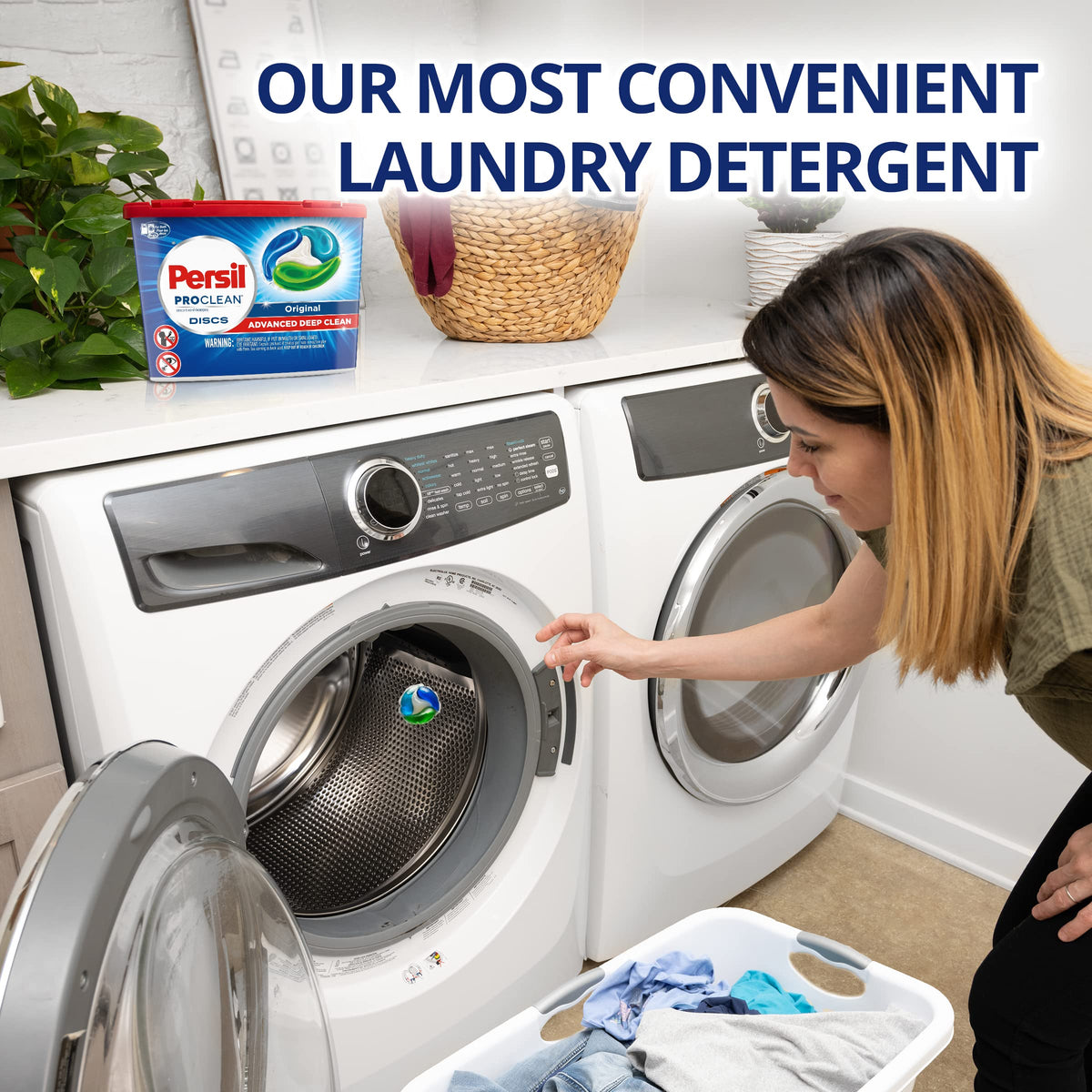 Persil Discs Laundry Detergent Pacs, Original Scent, High Efficiency (HE) Compatible, Laundry Soap, 40 Count