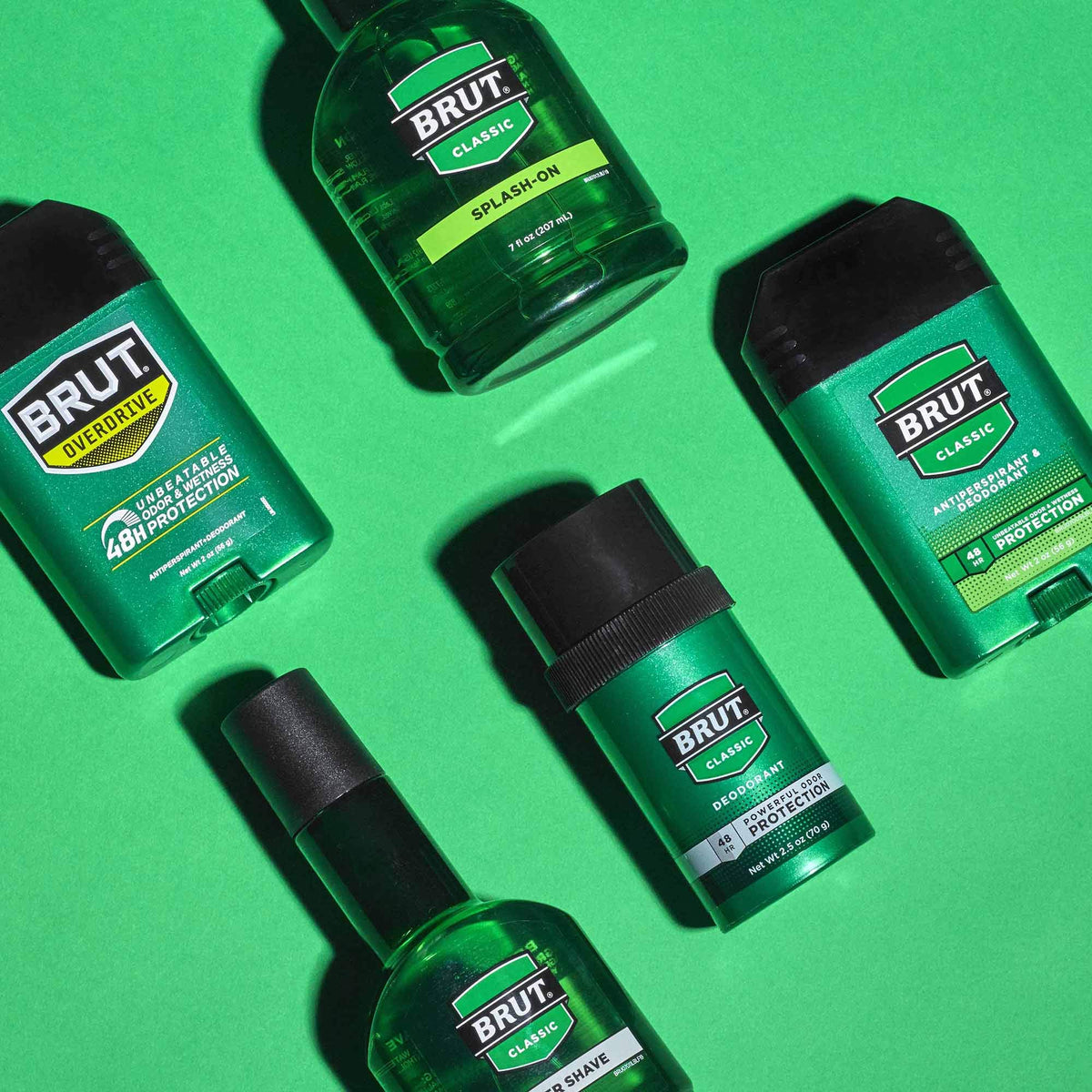 BRUT, After Shave, Solid, Classic scent , 5 oz., (12 Pack)