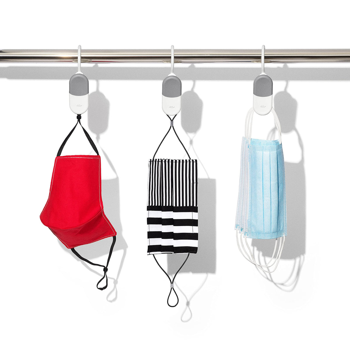 OXO Good Grips 3-Piece ClipHanger Set, White