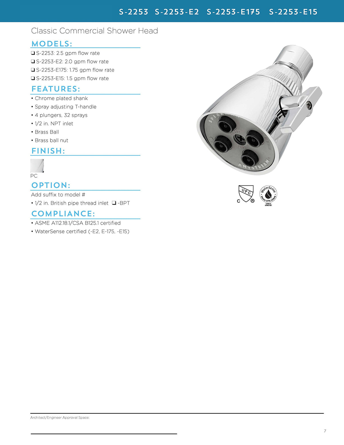 Speakman S-2253-E15