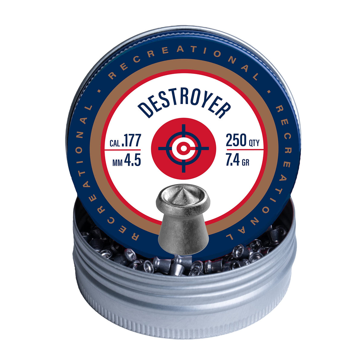 Crosman DS177 .177-Caliber Destroyer Pellets (250-Count)