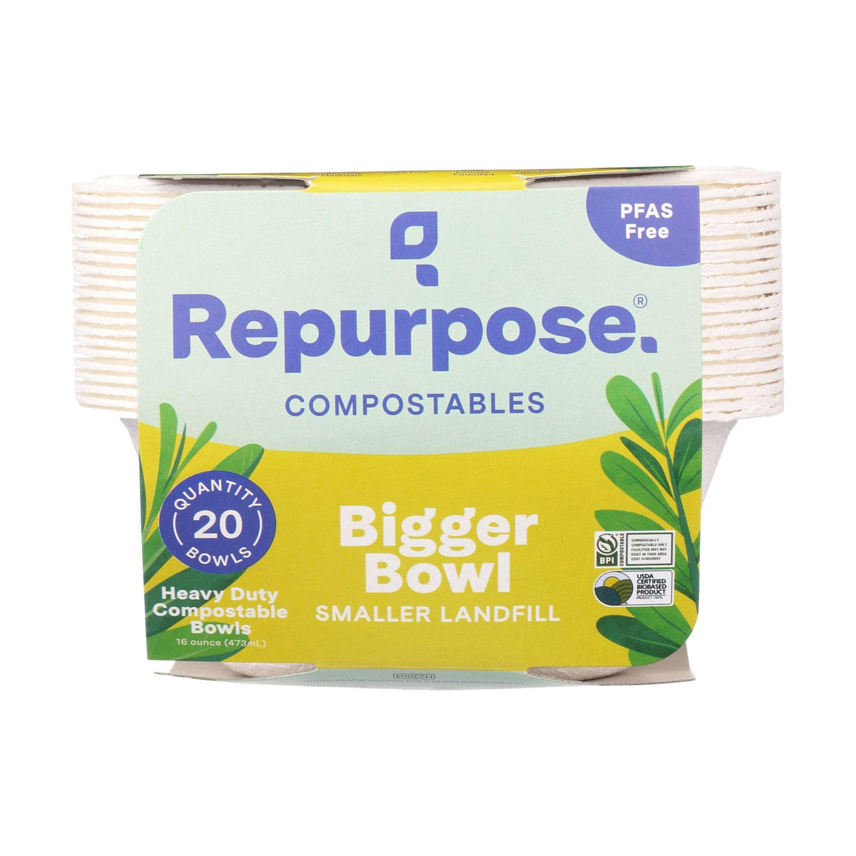Repurpose, Eco-Bigger Bowls 16 Ounce, 20 Count