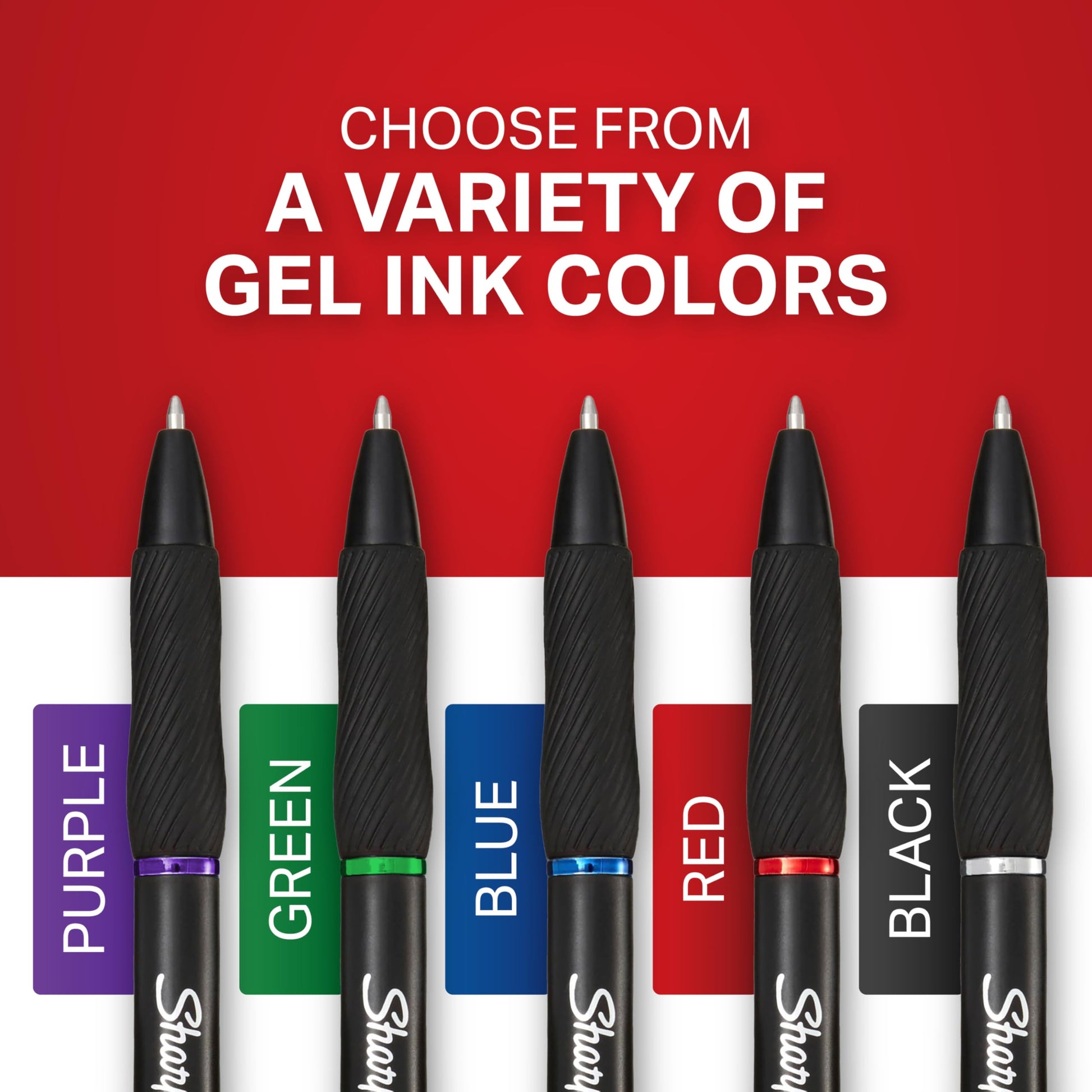 SHARPIE S-Gel, Gel Pens, Medium Point (0.7mm), Blue Ink Gel Pen, 36 Count