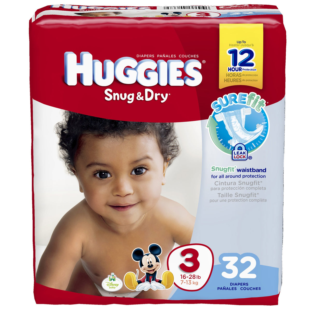 Huggies Snug & Dry Diapers, Size 3, 32 ct