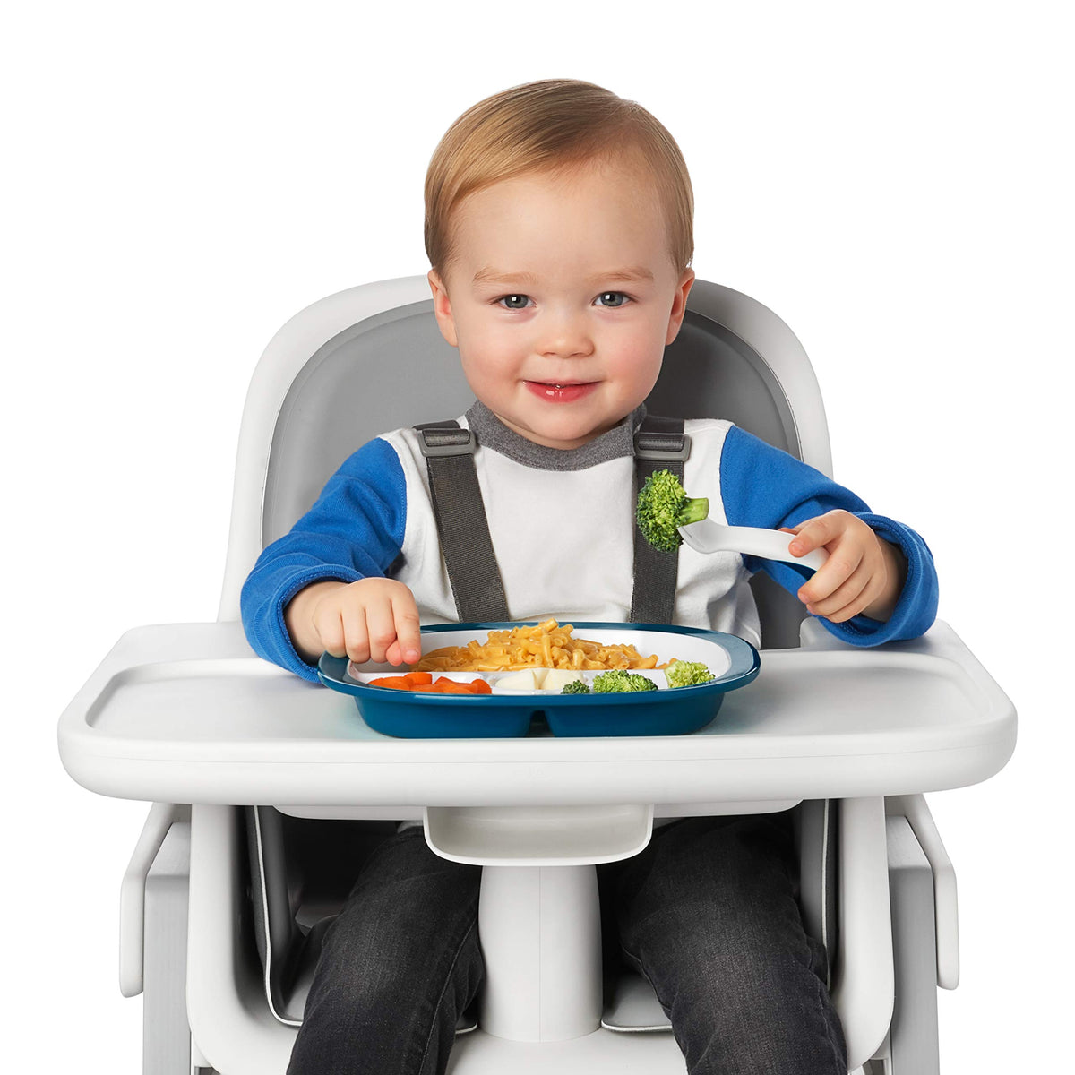 OXO Tot On The Go Fork & Spoon Training Set with Travel Case - Navy