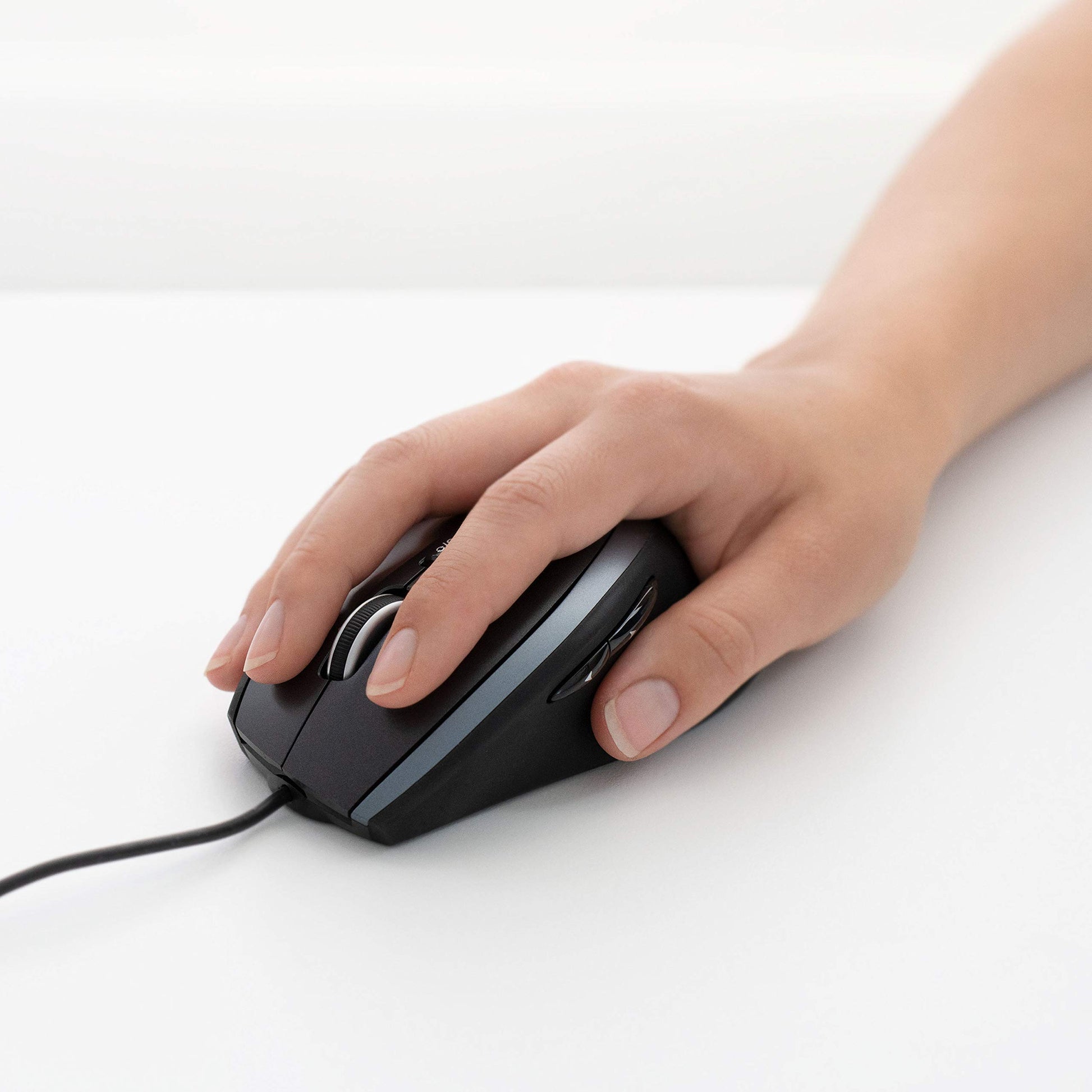 Logitech M500 Corded Mouse – Wired USB Mouse for Computers and Laptops, with Hyper-Fast Scrolling, Dark Gray