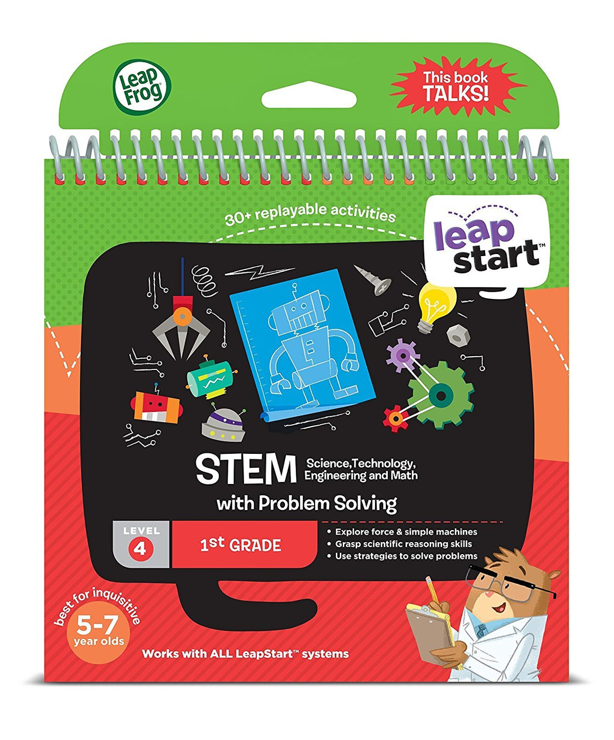 LeapFrog LeapStart 1st Grade Activity Book: STEM (Science, Technology, Engineering, Math) and Problem Solving