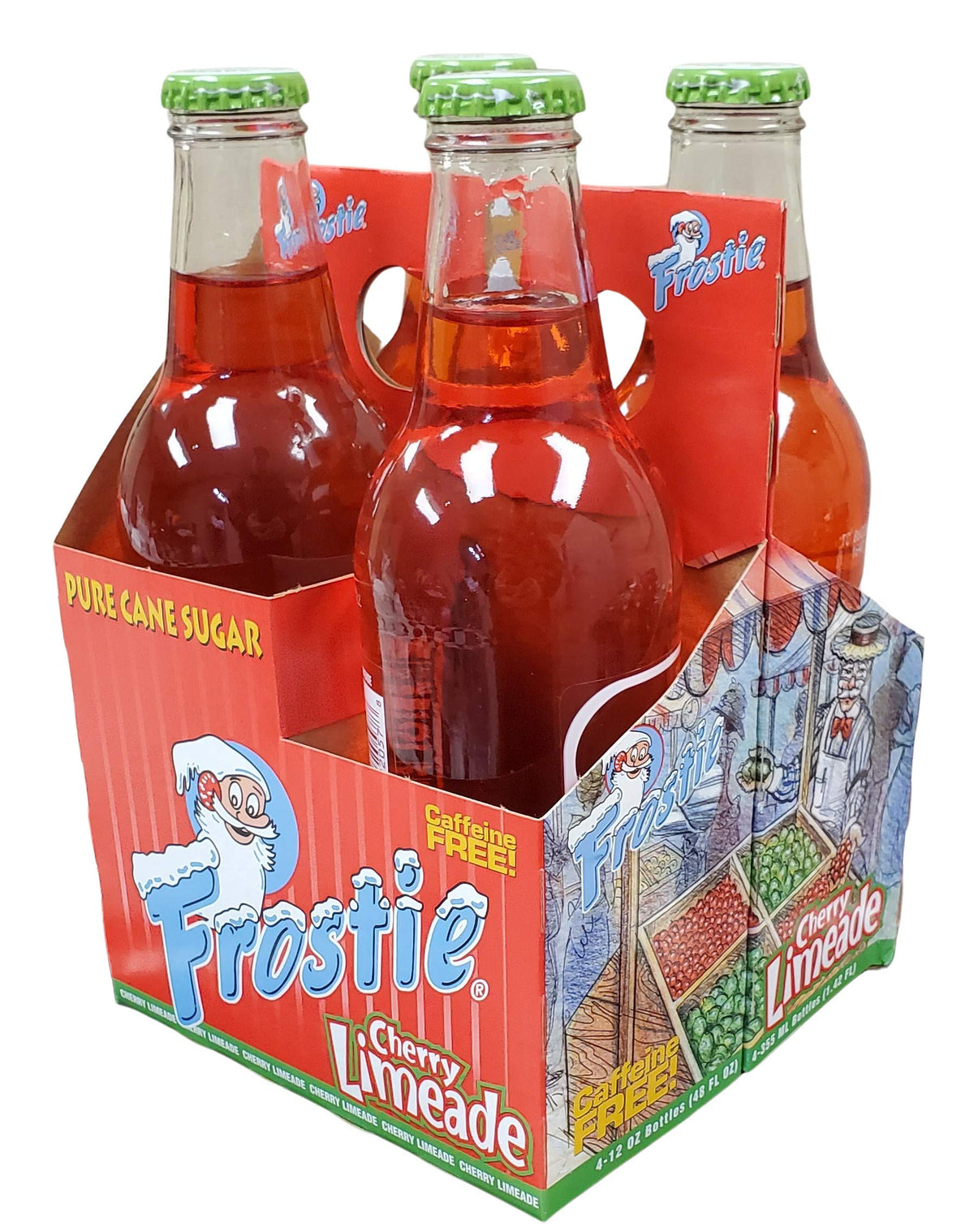Frostie Soda 12 ounce Glass Bottles (Cherry Limeade, 6)