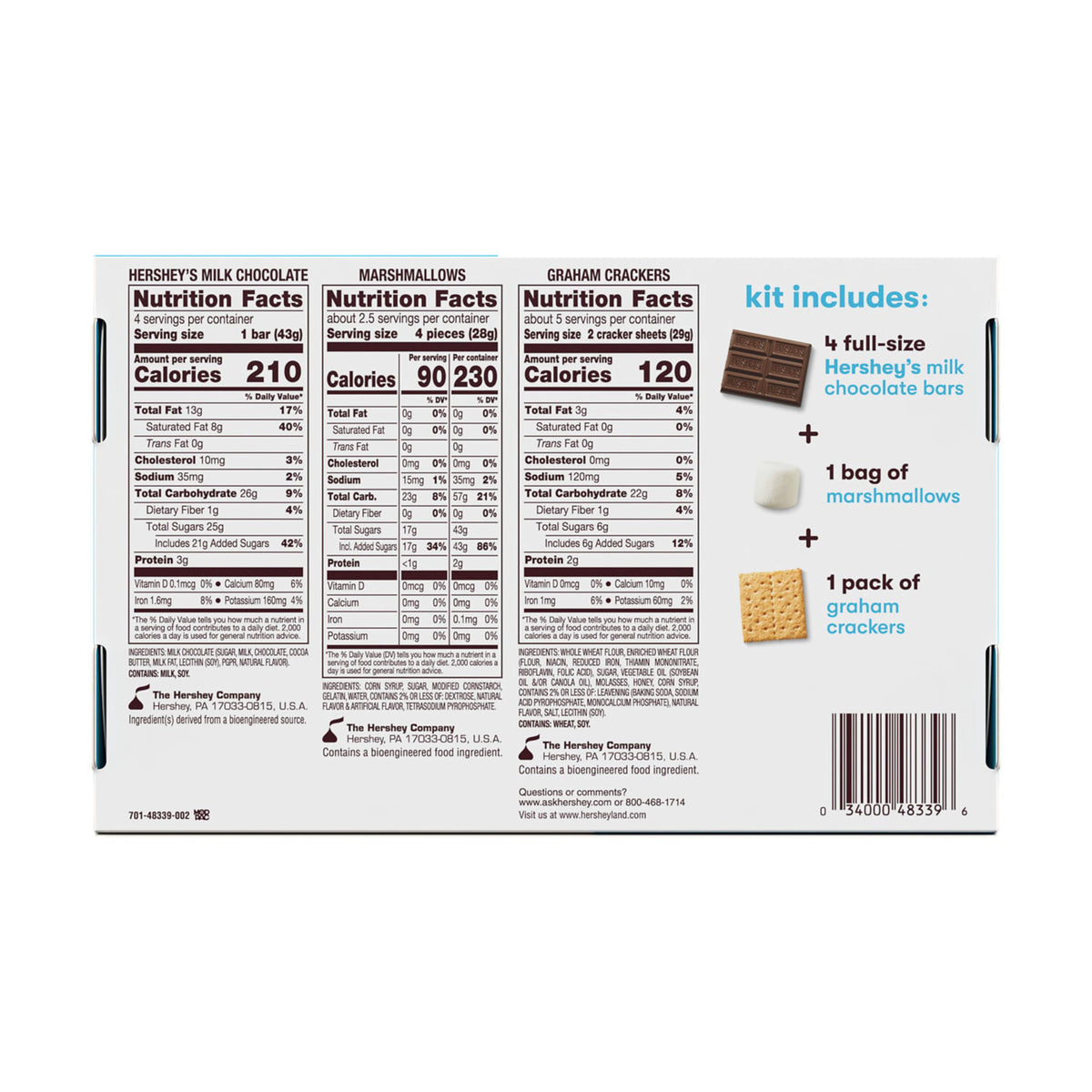 HERSHEY'S S'mores Kit Box, 14 oz