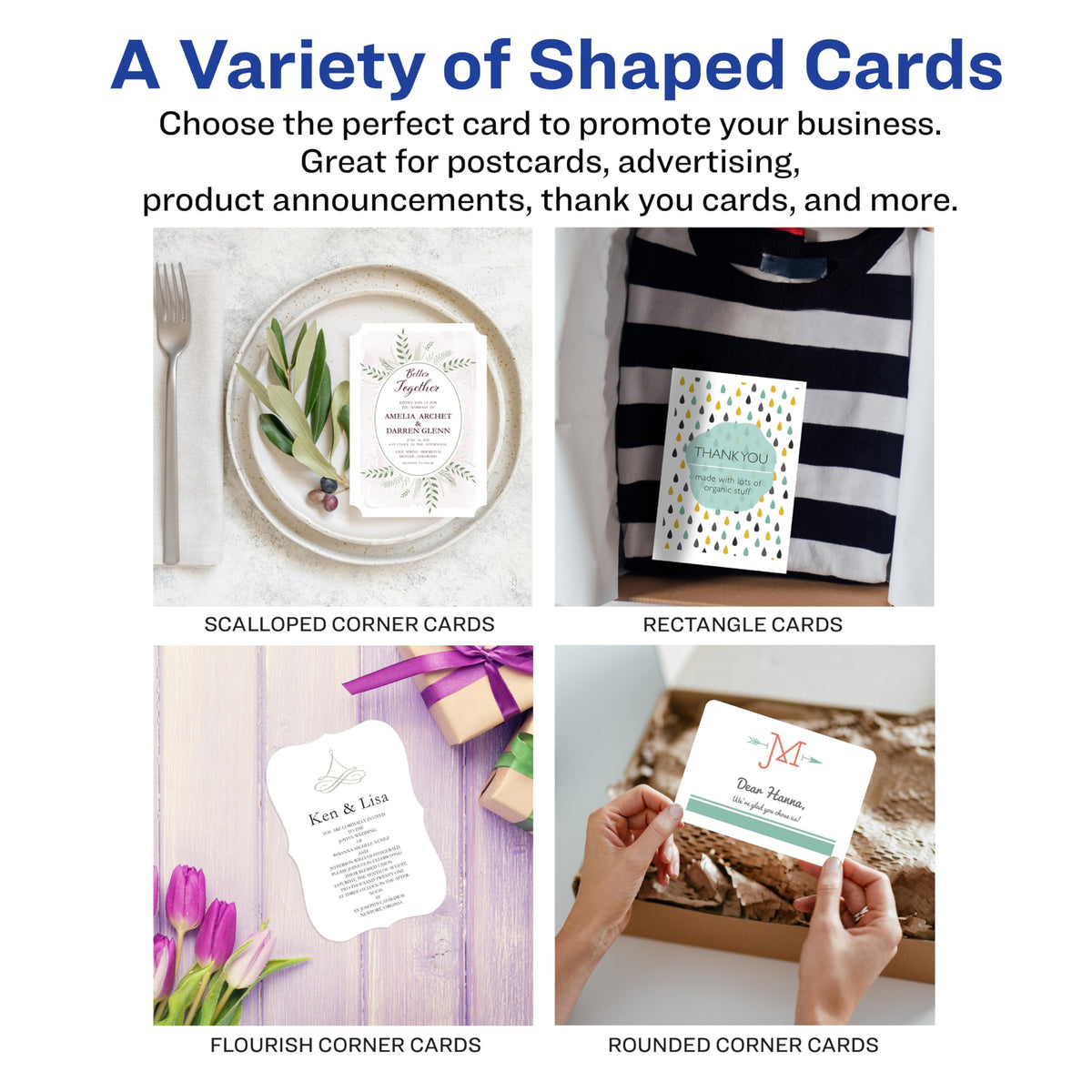 Avery Printable Postcards, 4.25" x 5.5", Matte White, 200 Blank Postcards for Inkjet Printers (8387)