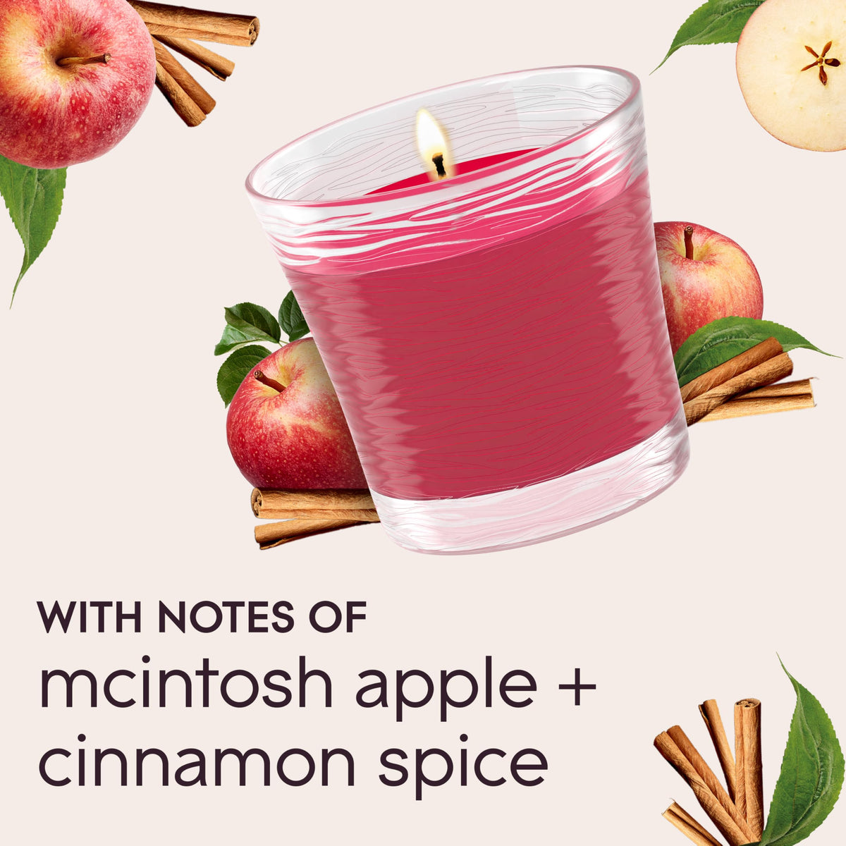 GLADE Apple Cinnamon Candle Air Freshener