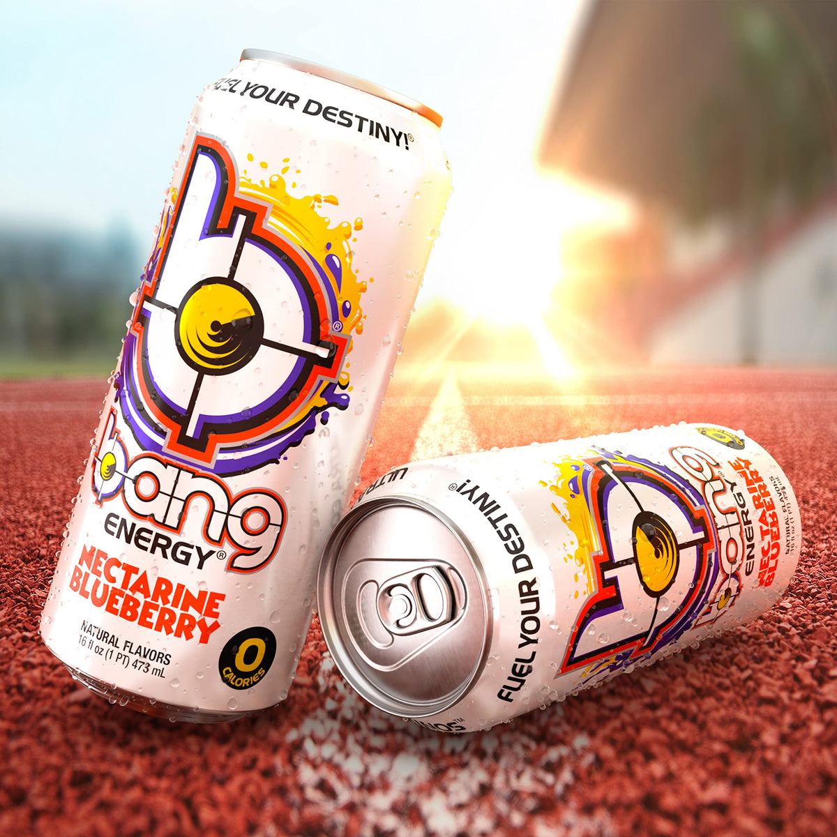 Bang Energy Nectarine Blueberry, Sugar-Free Energy Drink, 16-Ounce (Pack of 12)