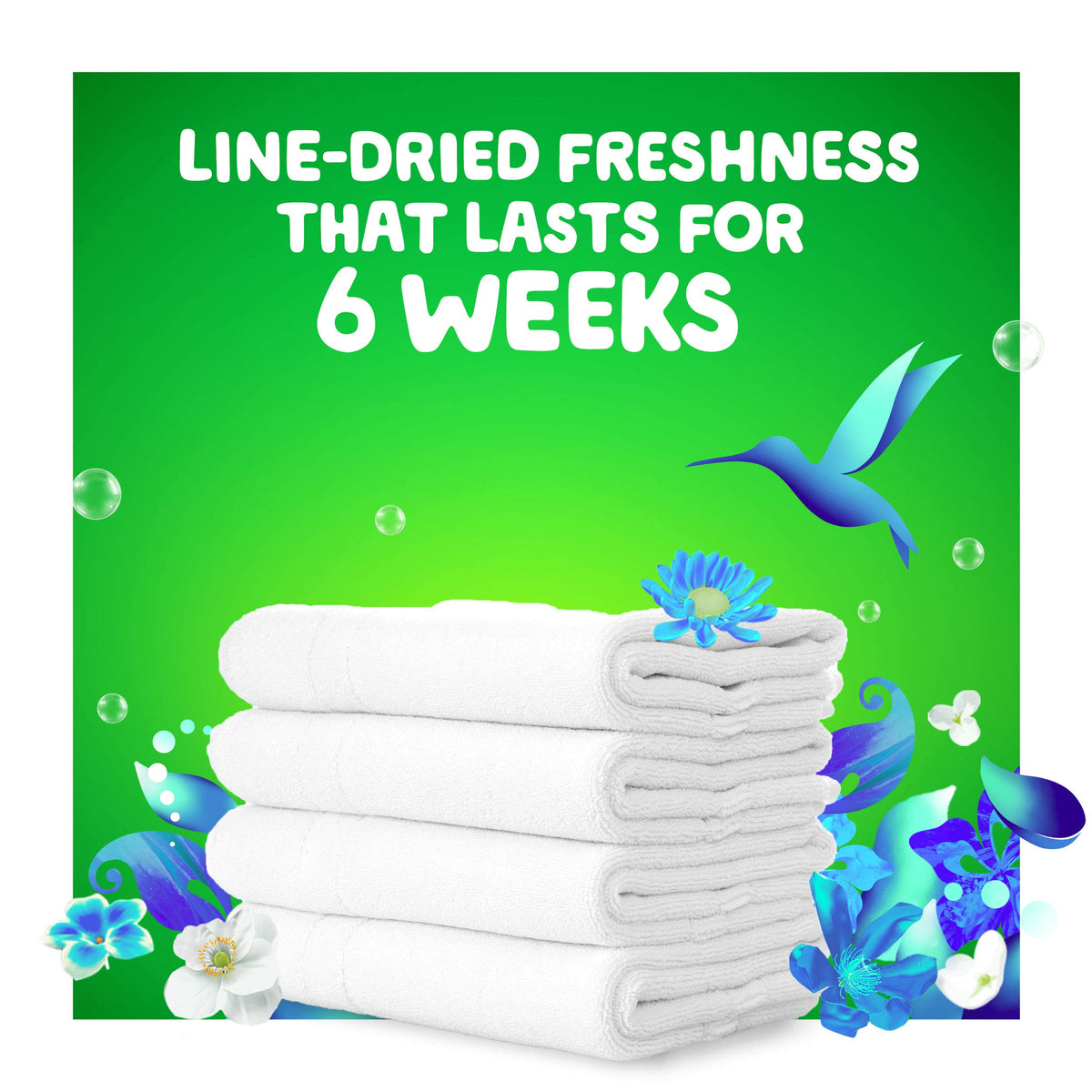 Gain Flings! Liquid Laundry Detergent Pacs, Blissful Breeze, 81 Count