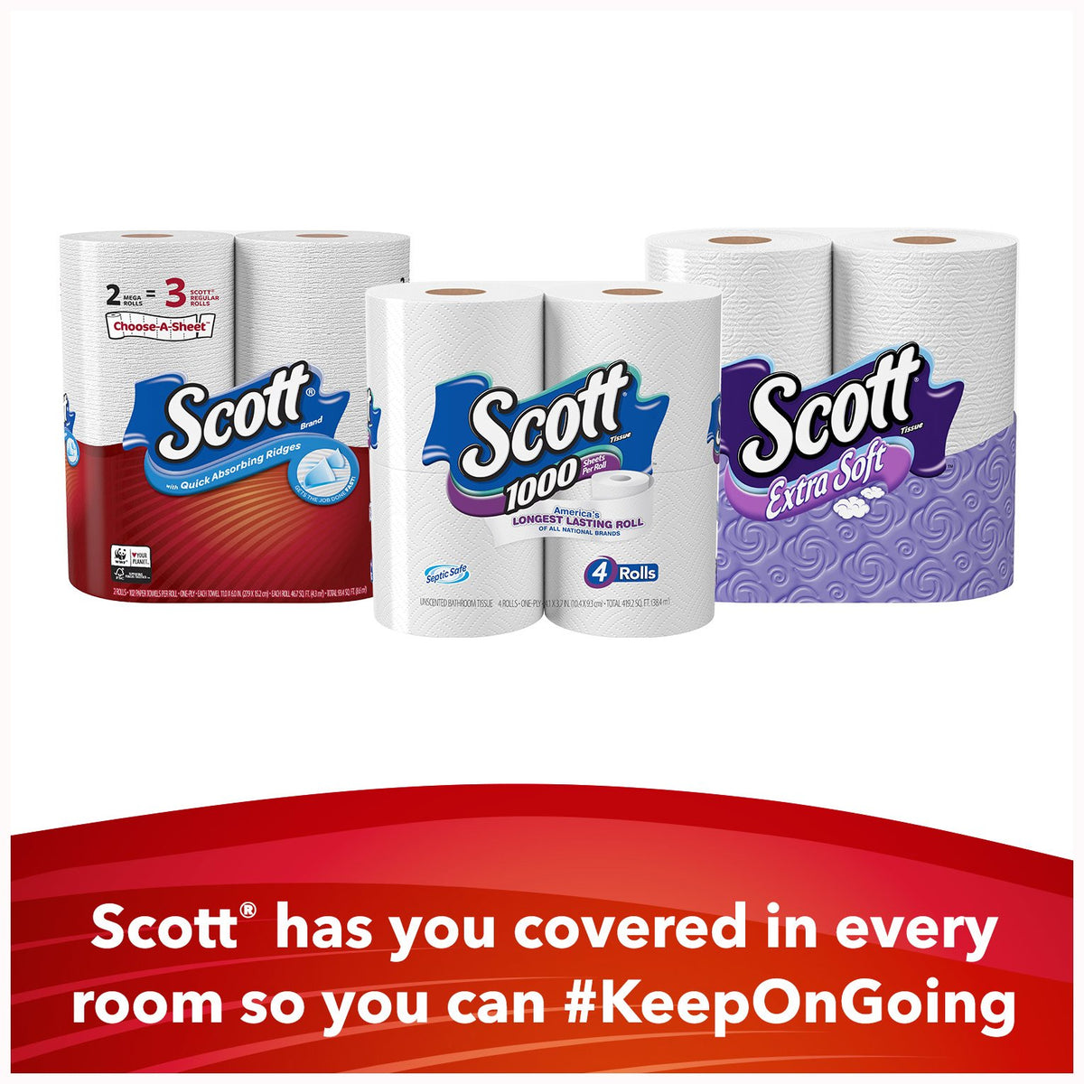 Scott Paper Towels Choose-A-Sheet, Mega Roll , 2 Count (Pack of 12)