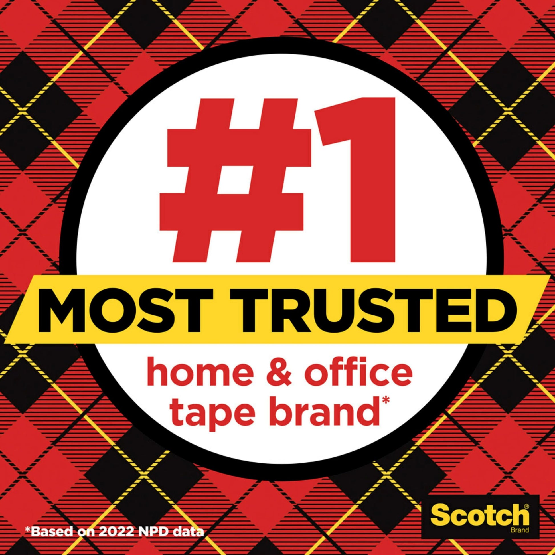 Scotch Transparent Tape, 3/4 in x 1000 in, 6 Boxes/Pack (600)