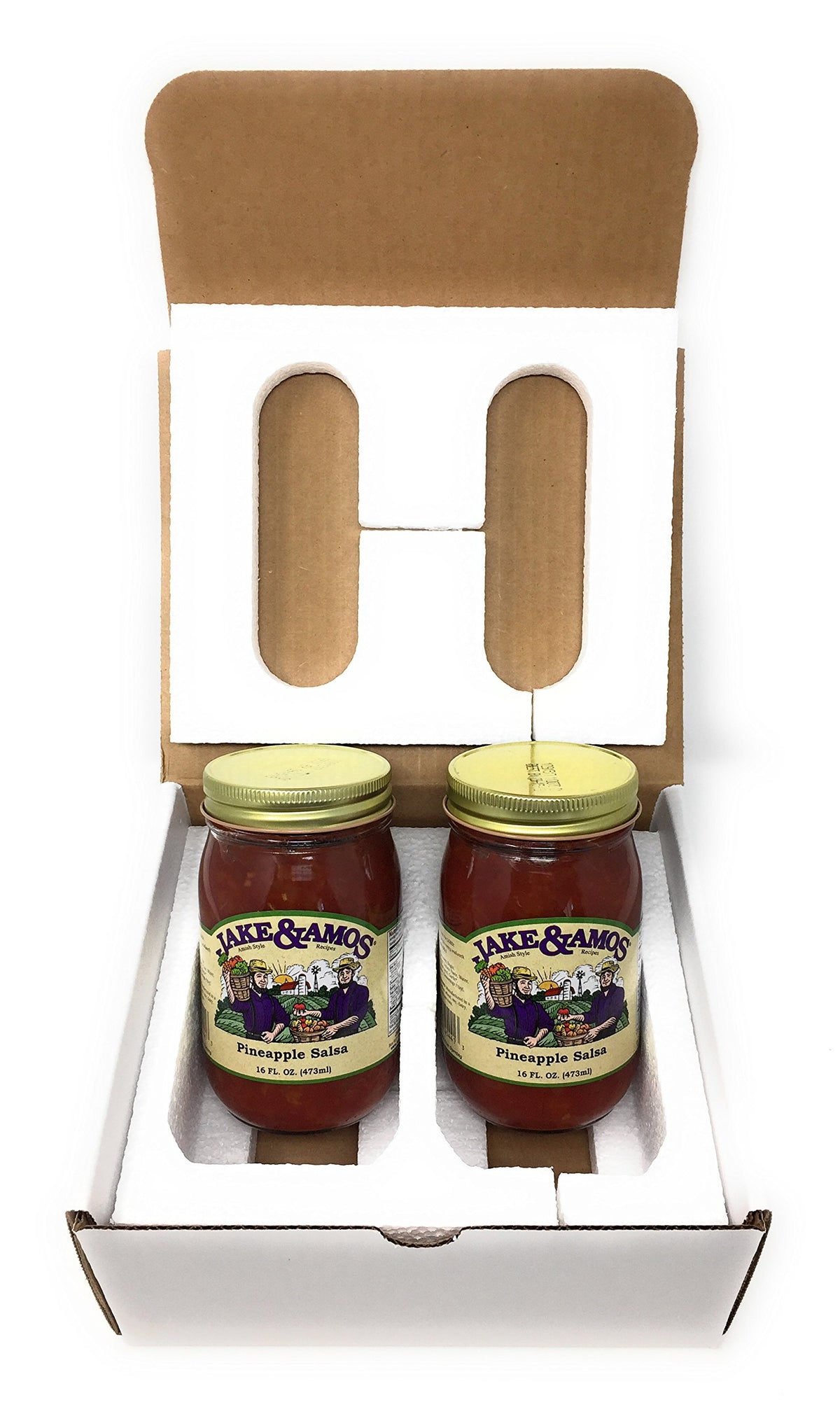 Jake & Amos Pineapple Salsa / 2 - 16 Oz. Jars