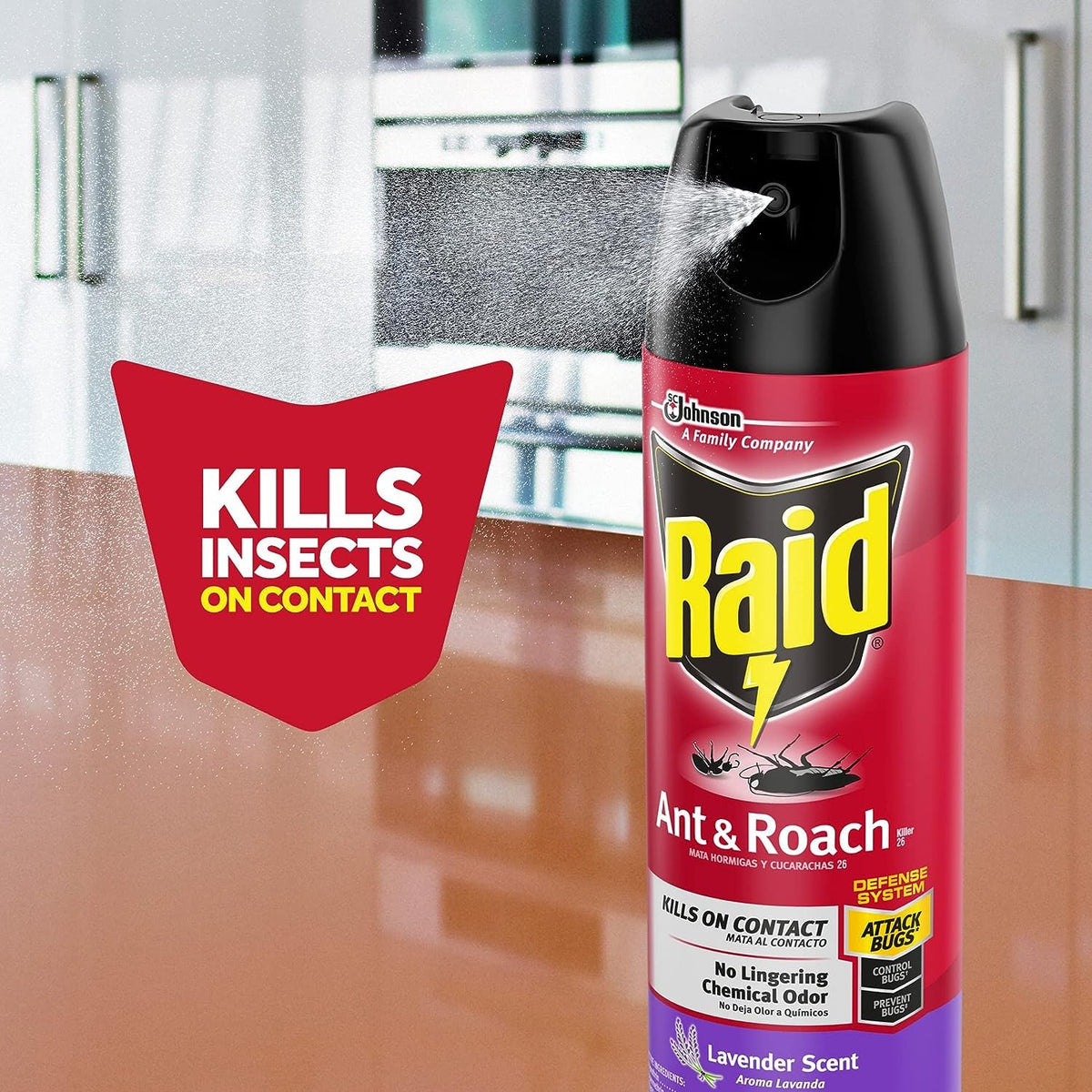 Raid Ant & Roach Killer Lavender 17.5 Ounce (Pack of 6)