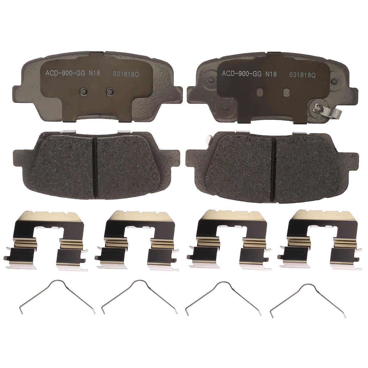 ACDelco Silver 14D1916CH Ceramic Rear Disc Brake Pad Set