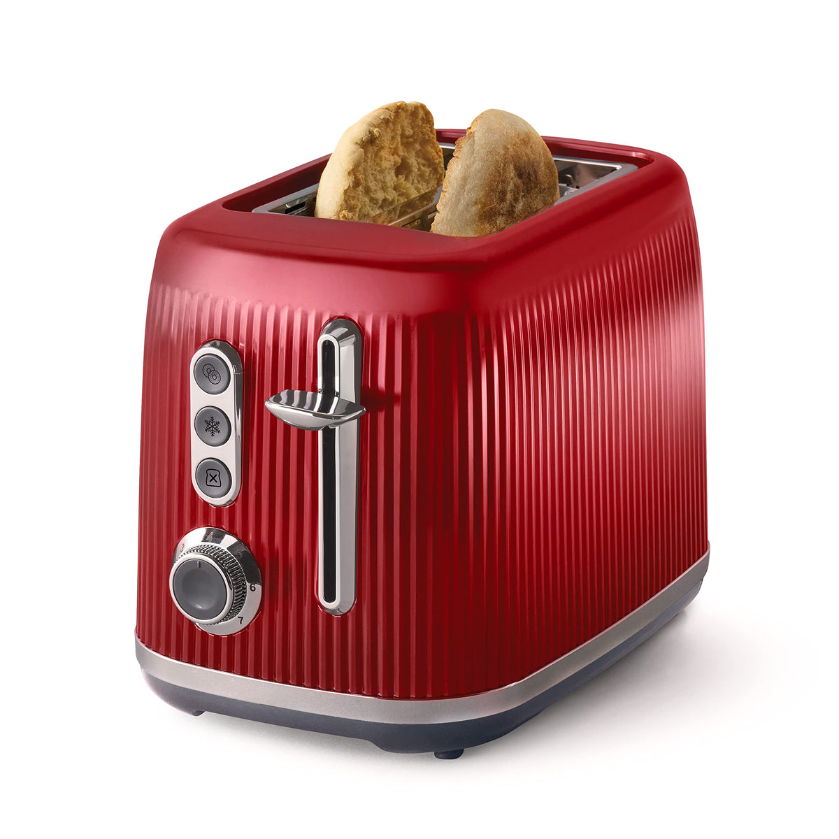 OsterÂ® Retro 2-Slice Toaster with Quick-Check Lever, Extra-Wide Slots, Impressions Collection, Red
