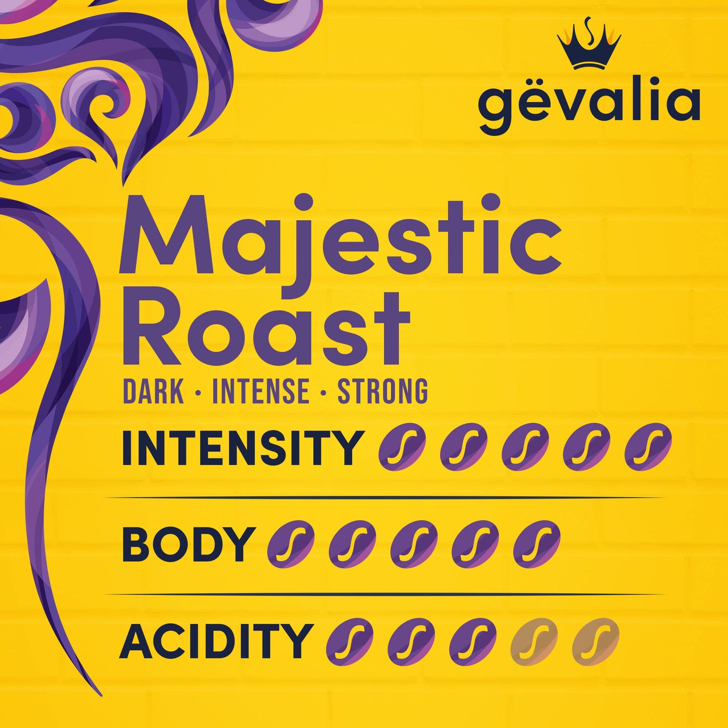 Gevalia Majestic Roast Bold Dark Roast Kâ€Cup Coffee Pods, 12 ct. Box