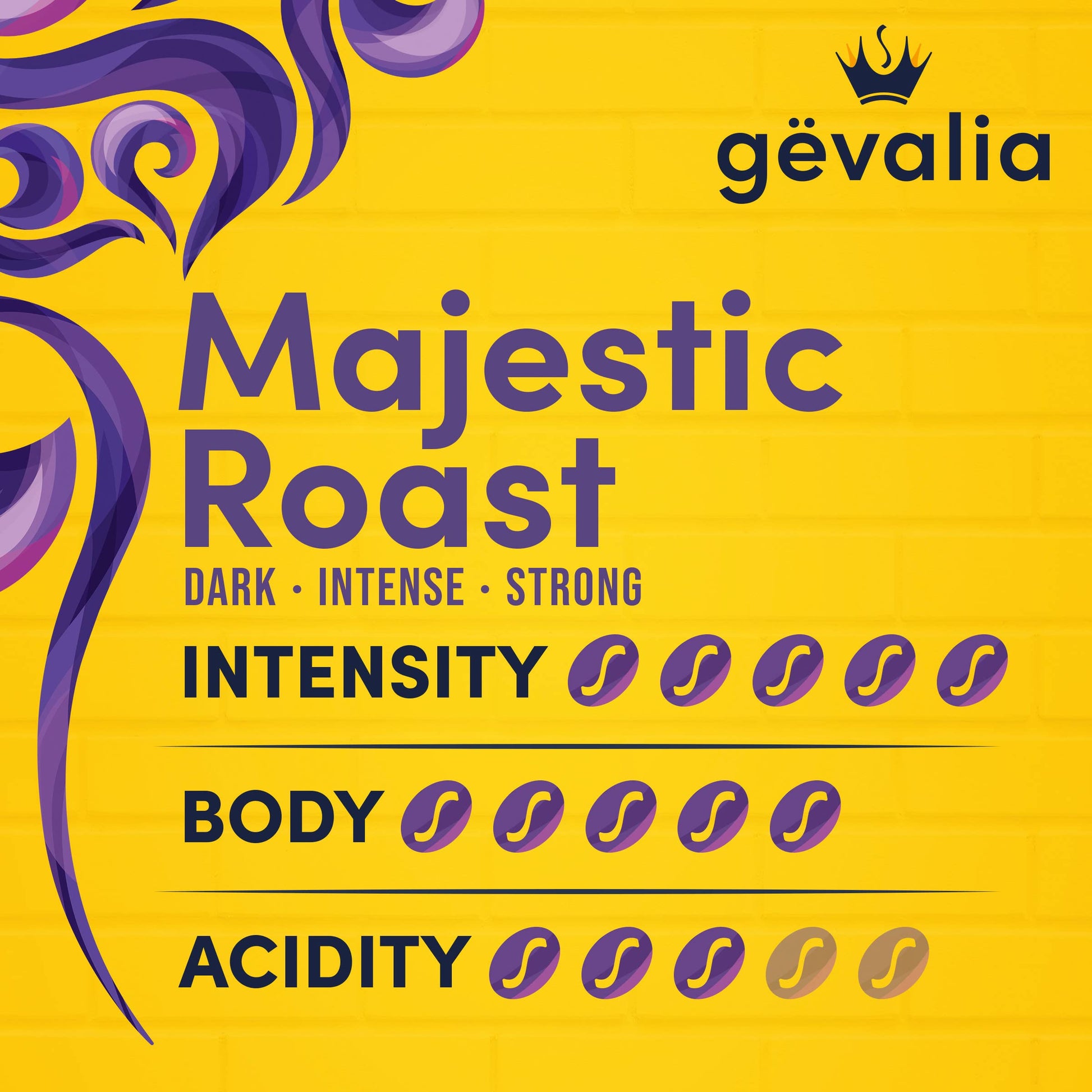 Gevalia Majestic Roast Bold Dark Roast Kâ€Cup Coffee Pods, 12 ct. Box