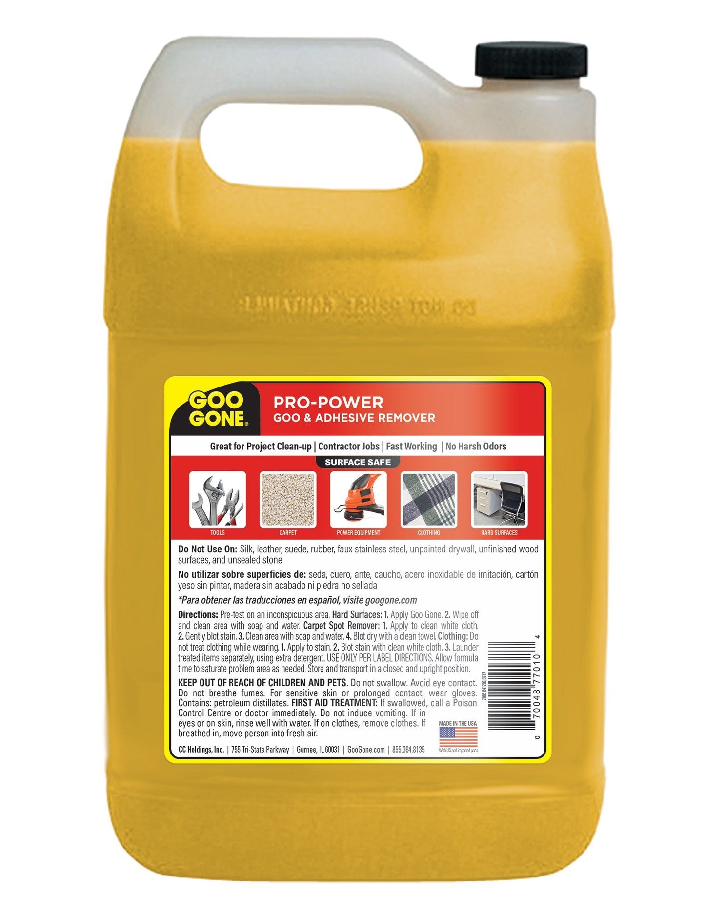 Goo Gone Pro-Power - Professional Strength Adhesive Remover - 128 Fl. Oz.