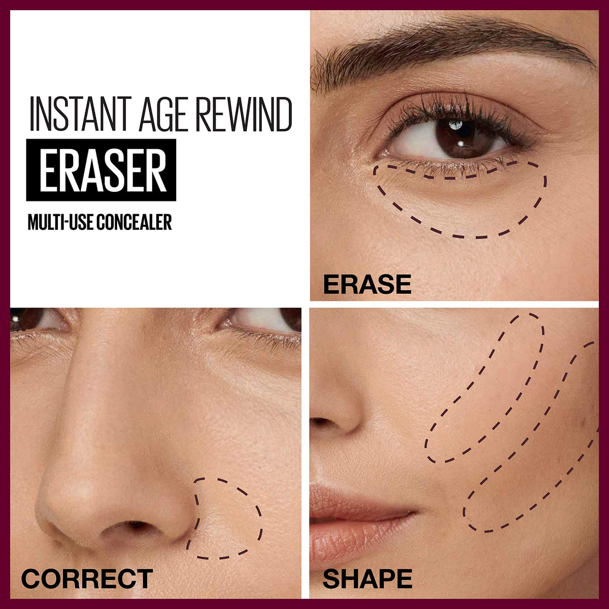 Maybelline Instant Age Rewind Eraser Dark Circles Treatment Multi-Use Concealer, Warm Olive, 0.2 Fl Oz (Pack of 2) (Packaging May Vary)