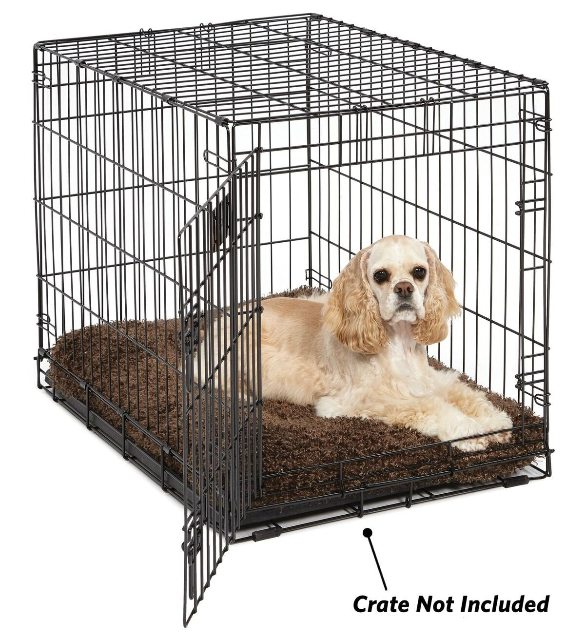 MidWest Homes for Pets Medium QuietTime Deluxe Coco Chic Pet Bed, Ultra-Soft & Overstuffed, Machine Washable, Fits 30-inch Crate