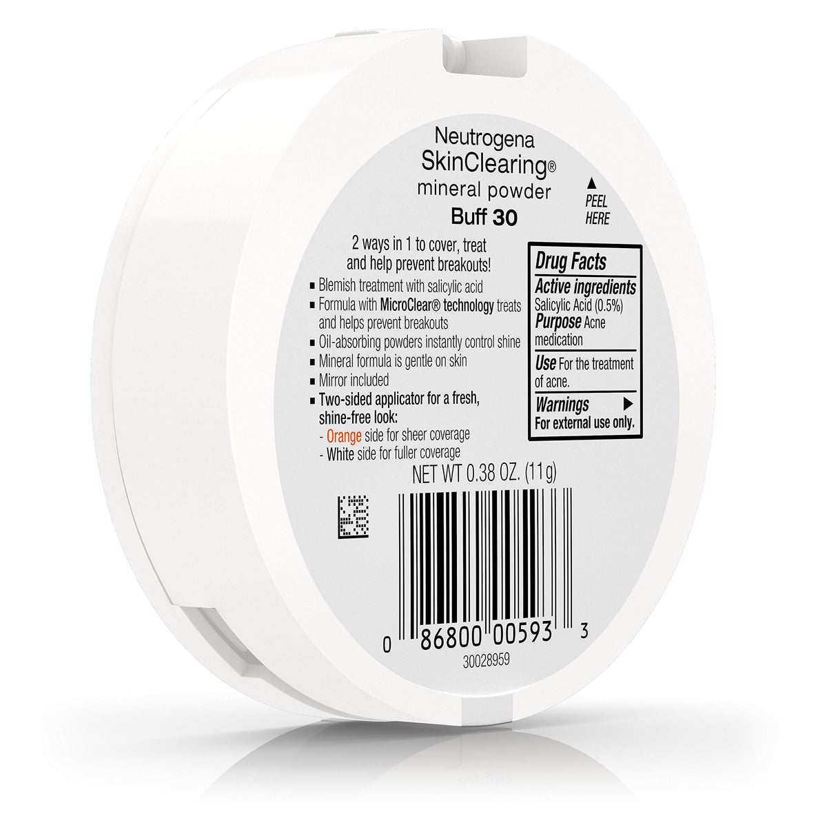 Neutrogena SkinClearing Mineral Powder, Buff 30