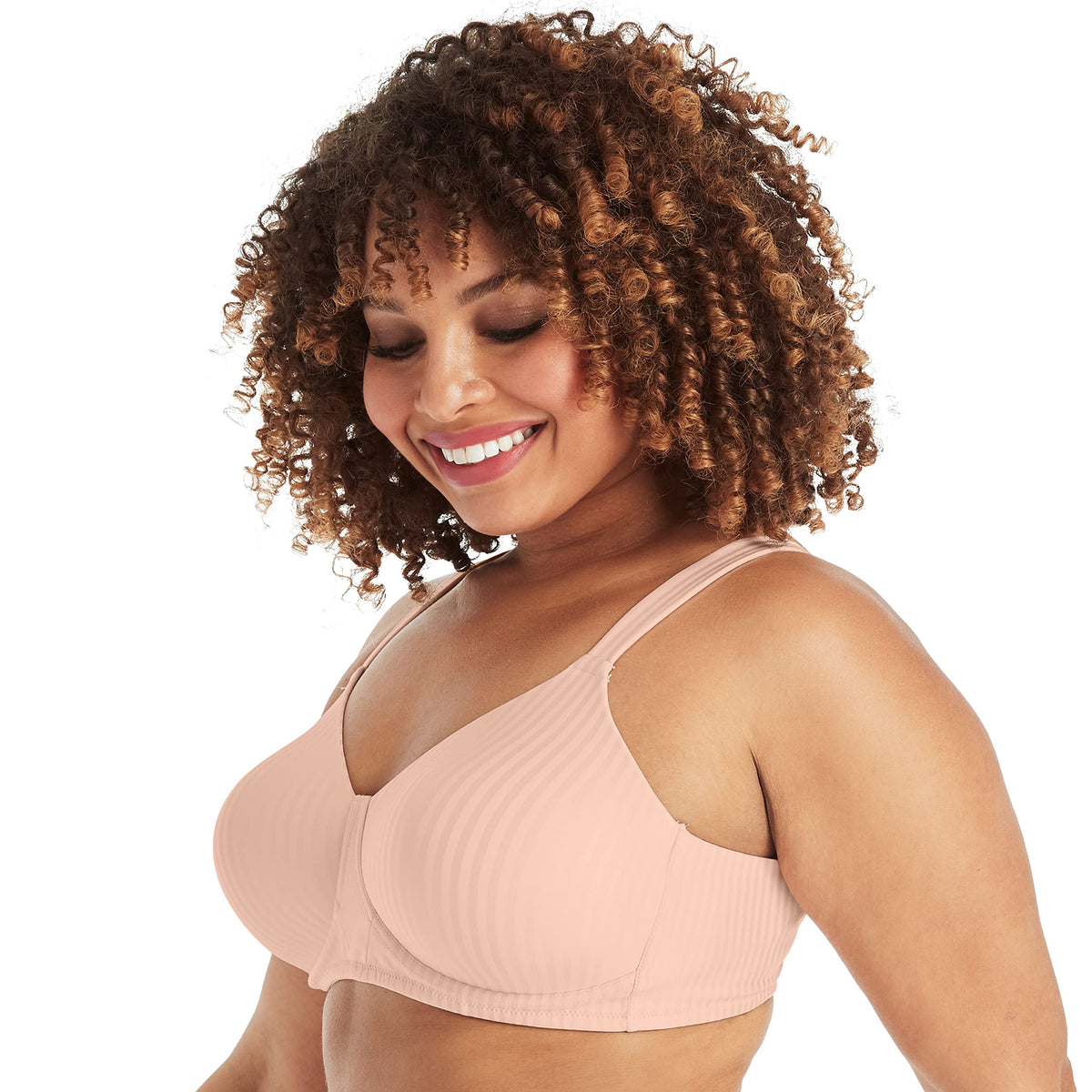Playtex womens Secrets All Smoothing Full-figure Wirefree Us4707 Full Coverage Bra, Pink Pirouette, 42C US