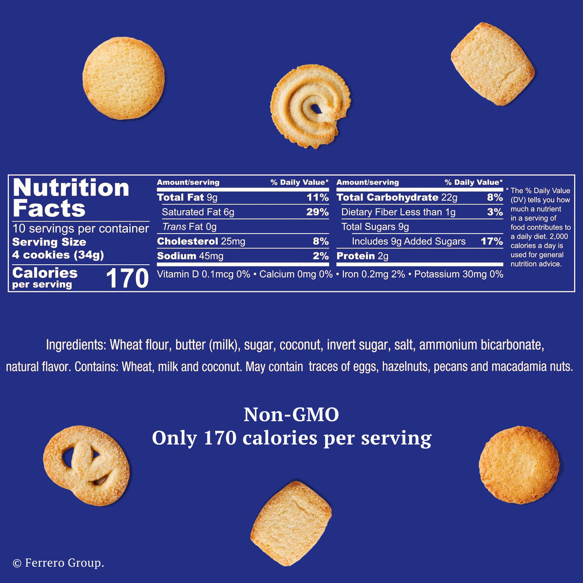Royal Dansk Danish Cookie Selection, No Preservatives or Coloring Added, 12 Oz. (Pack of 1)