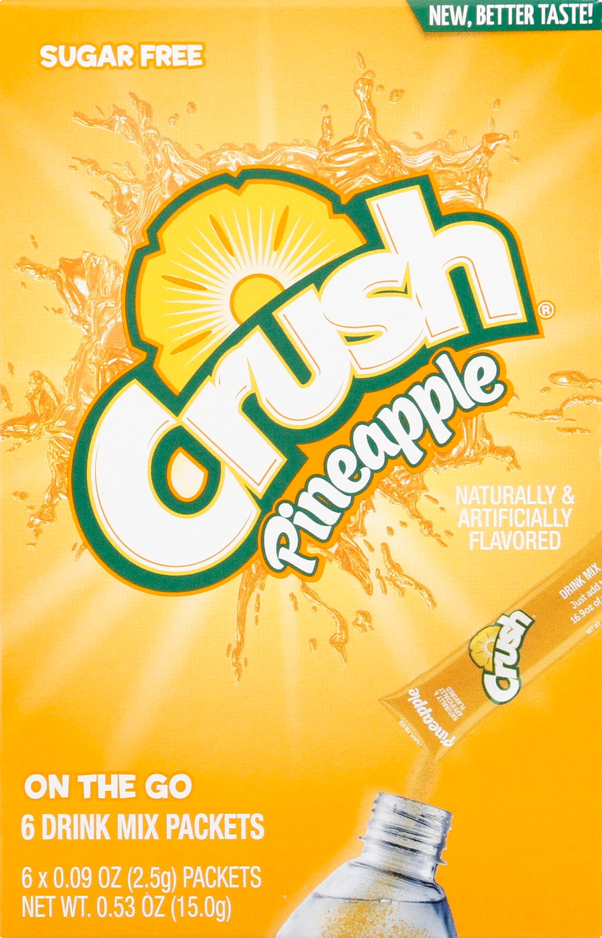 Crush, Pineapple Powder Mix, 0.53 Ounce