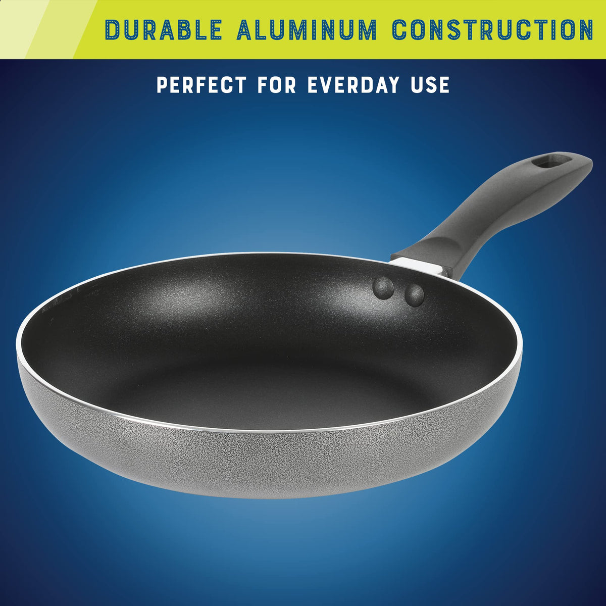 Oster Clairborne 10 Piece Aluminum Cookware Set W/Tools,Black