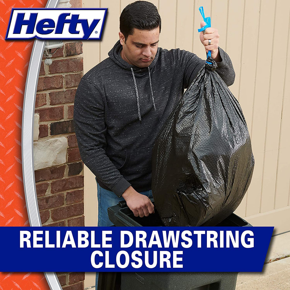 Hefty Extra Strong Trash Large Drawstring Trash Bags (Pack of 2)