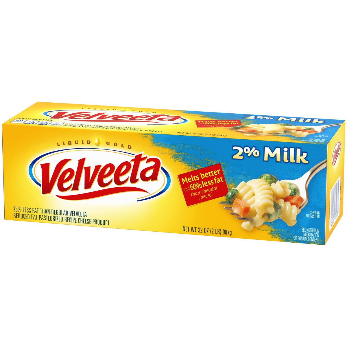 Velveeta 2% Milk Pasteurized Cheese (32 oz Boxes, Pack of 3)