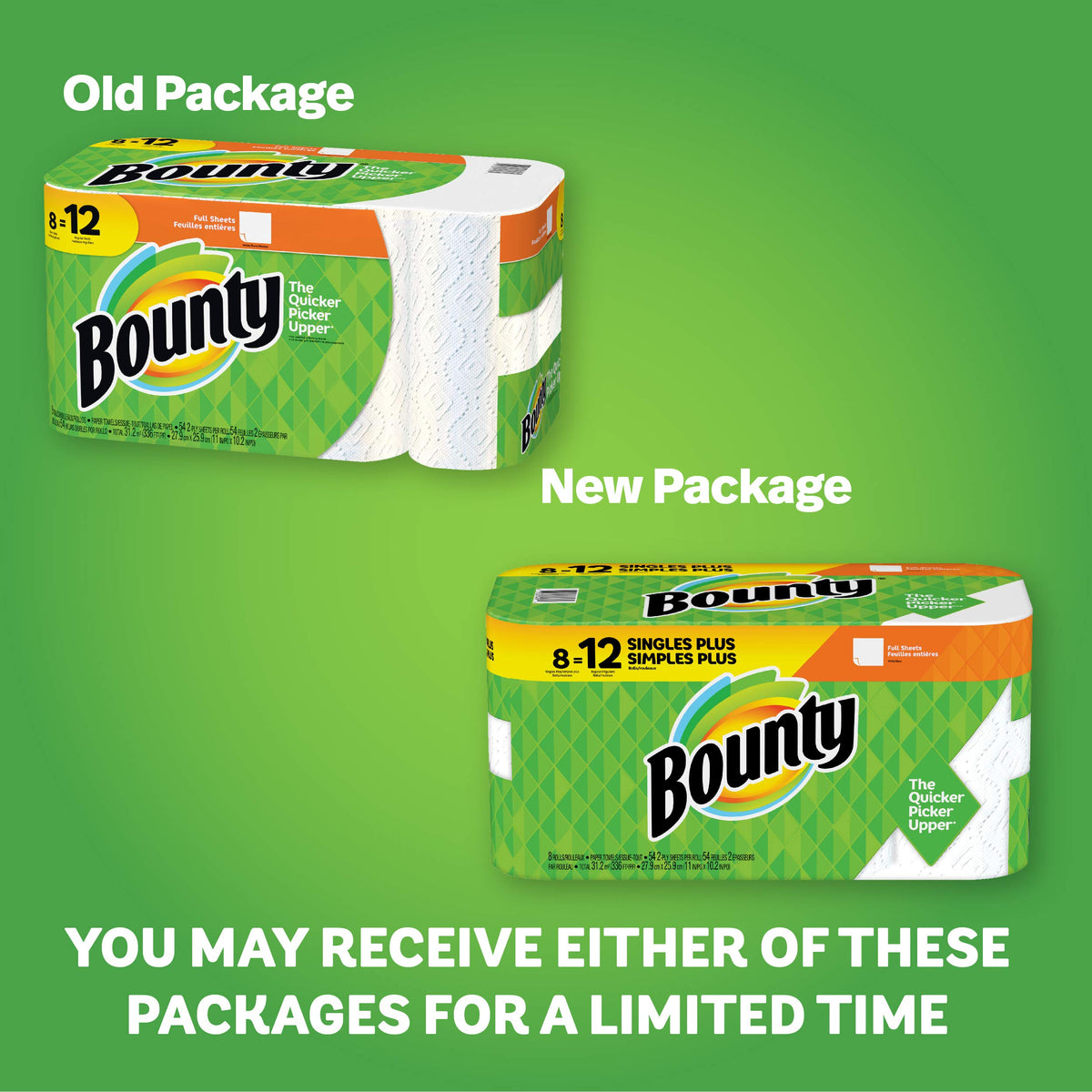 Bounty, Giant Roll Full Sheet, 8 Count