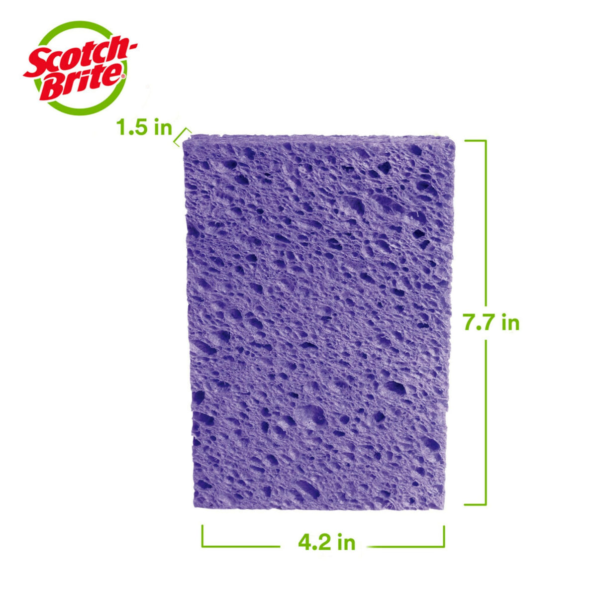 Scotch-Brite ocelo Sponge , Assorted Colors, Large pack of 12