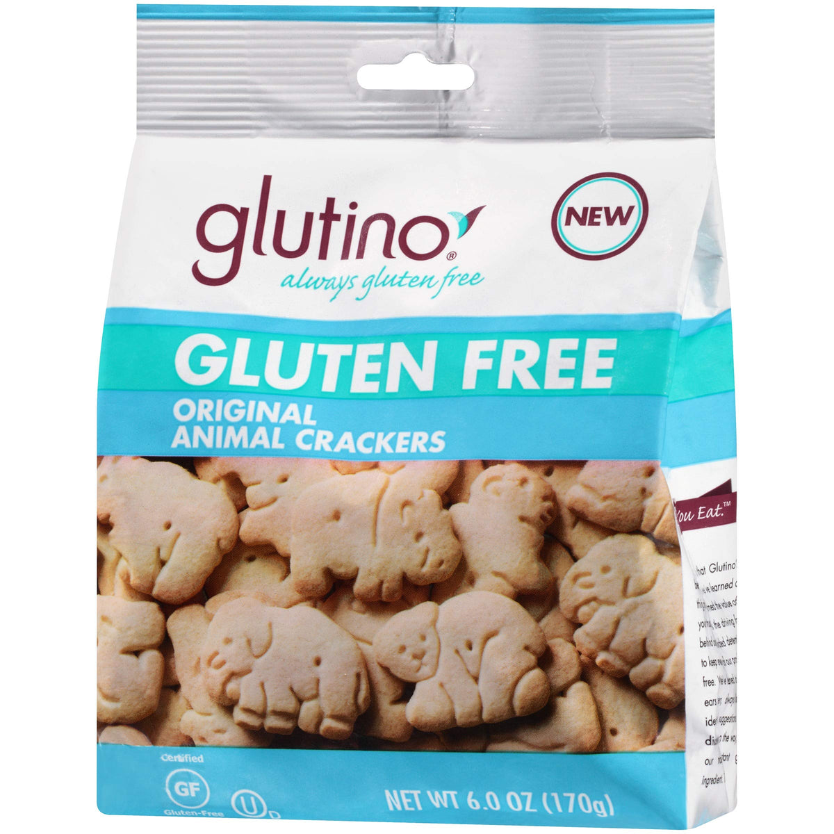 Glutino Glut Animal Crackers Original 6 Oz - 2 pack
