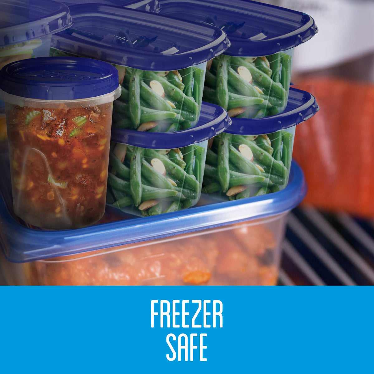 Ziploc Food Storage Meal Prep Containers Reusable for Kitchen Organization, Dishwasher Safe, Leftover Pack, 10 Count