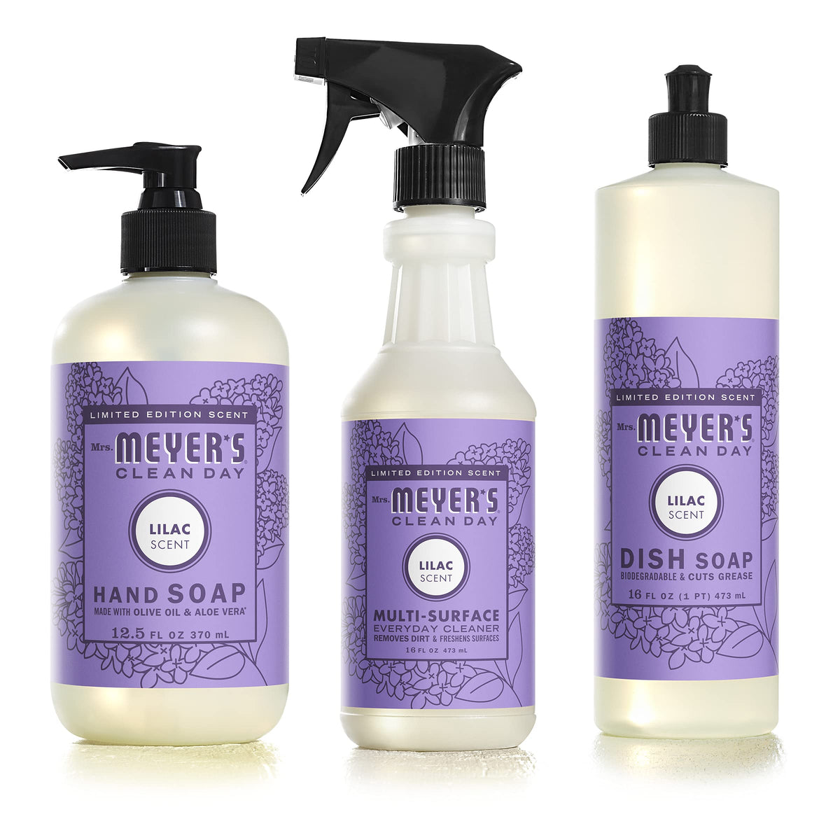 Mrs. MEYER'S Clean Day Limited Edition Scent Kitchen Basics Set (Lilac)
