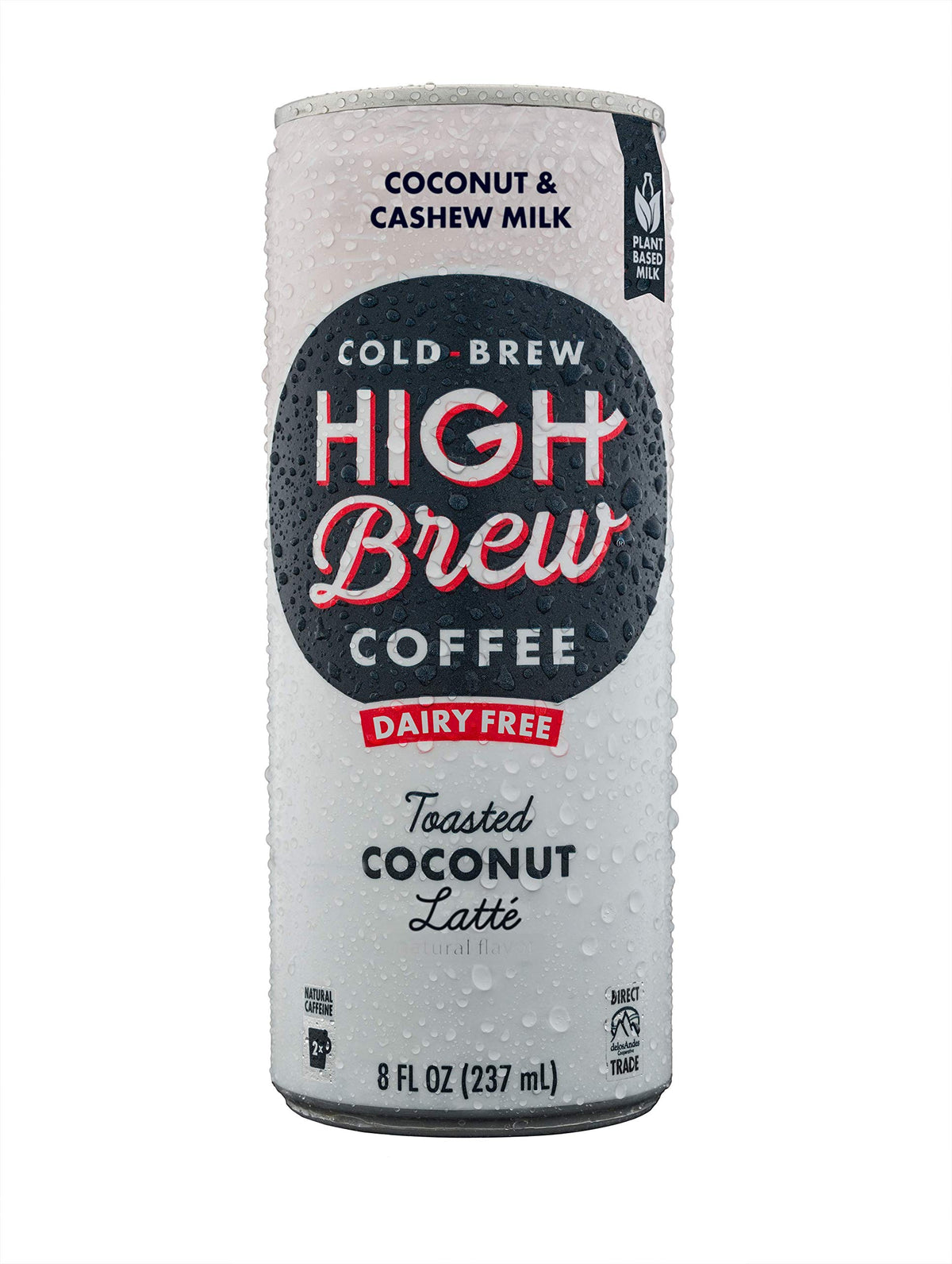 High Brew Coffee High Brew Cold Brew Coffee Toasted Coconut Latte, 8 Oz Can, 12Count