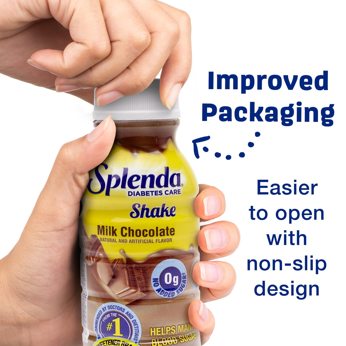 SPLENDA Diabetes Care Shakes - Meal Replacement Shake, Milk Chocolate, 8 Fl Oz (Pack of 24)