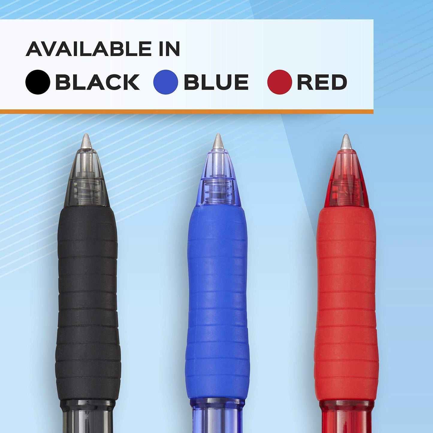 Paper Mate Gel Pen, Profile Retractable Pen, 0.7mm, Red, 12 Count