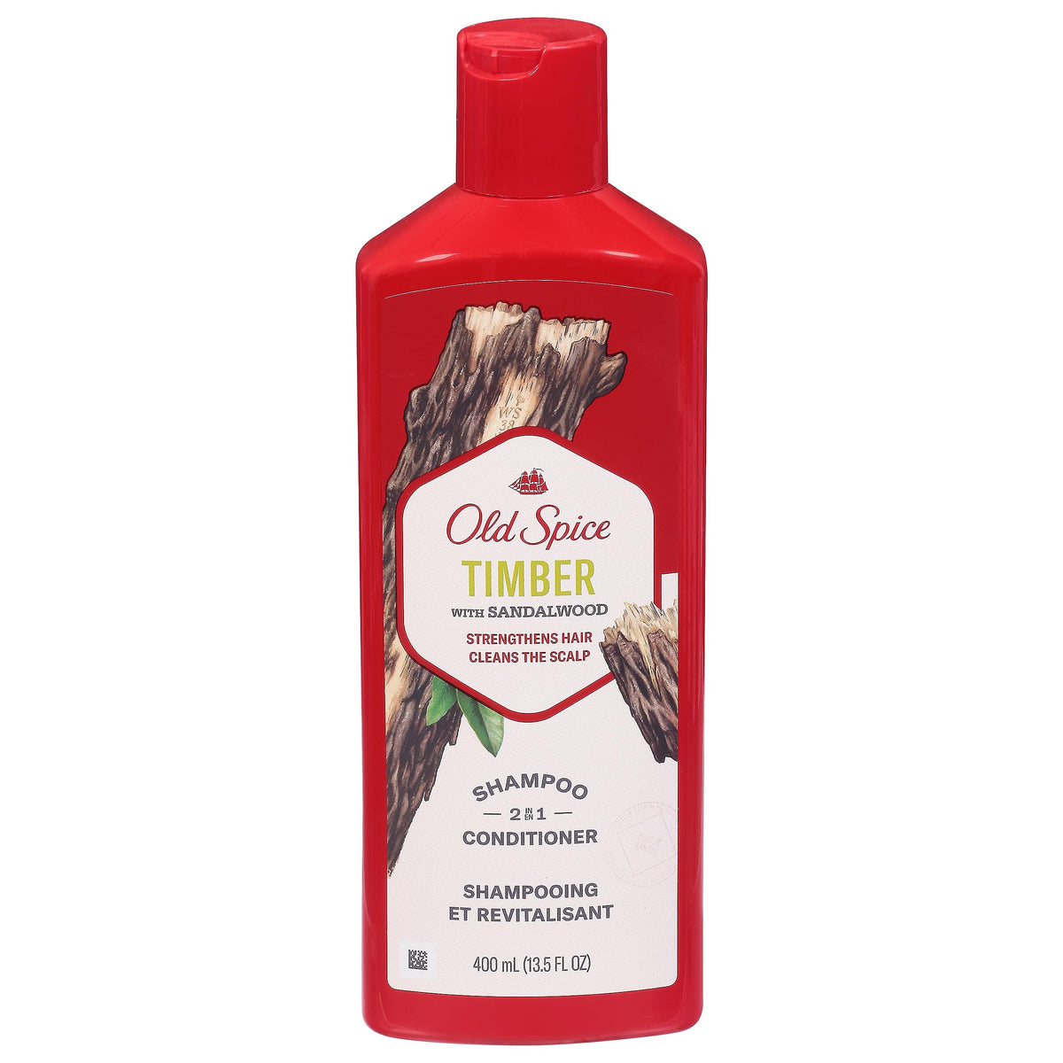 Old Spice, 2 in 1 Timber with Sandalwood Shampoo & Conditioner, 13.5 Fl Oz