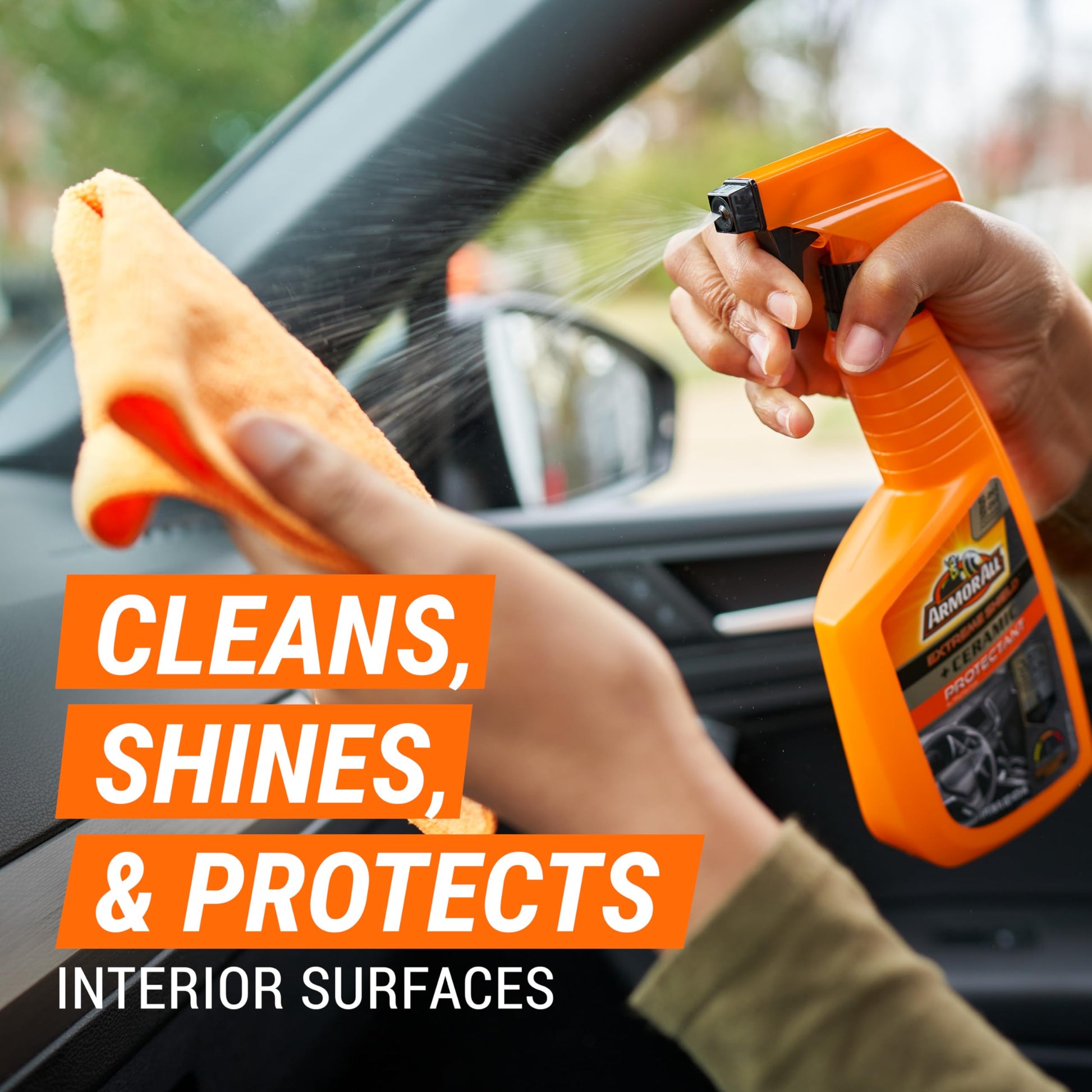 Armor All Extreme Shield Protectant Spray , Interior Car Cleaner with UV Protection Against Cracking and Fading, 16 Fl Oz